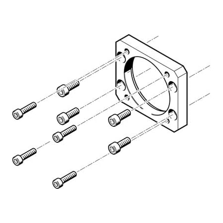 Festo Motor Flange EAMF-A-62B-70A EAMF-A-62B-70A